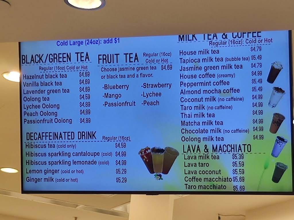 Ma Tea House Menu 1